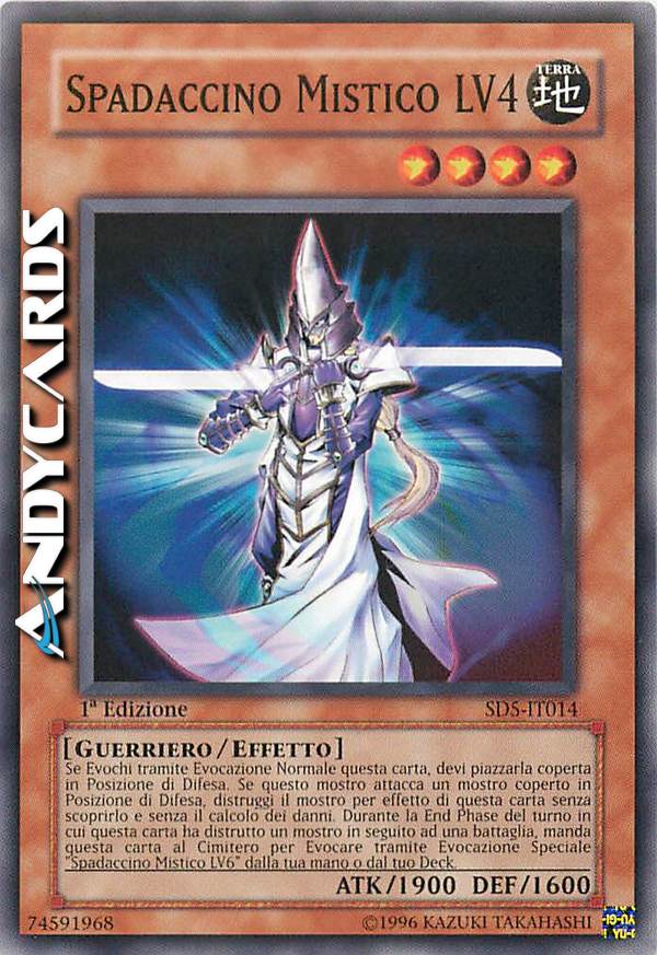 Clicca per ulteriori dettagli di - SPADACCINO MISTICO LV4 - SPADACCINO MISTICO LV4