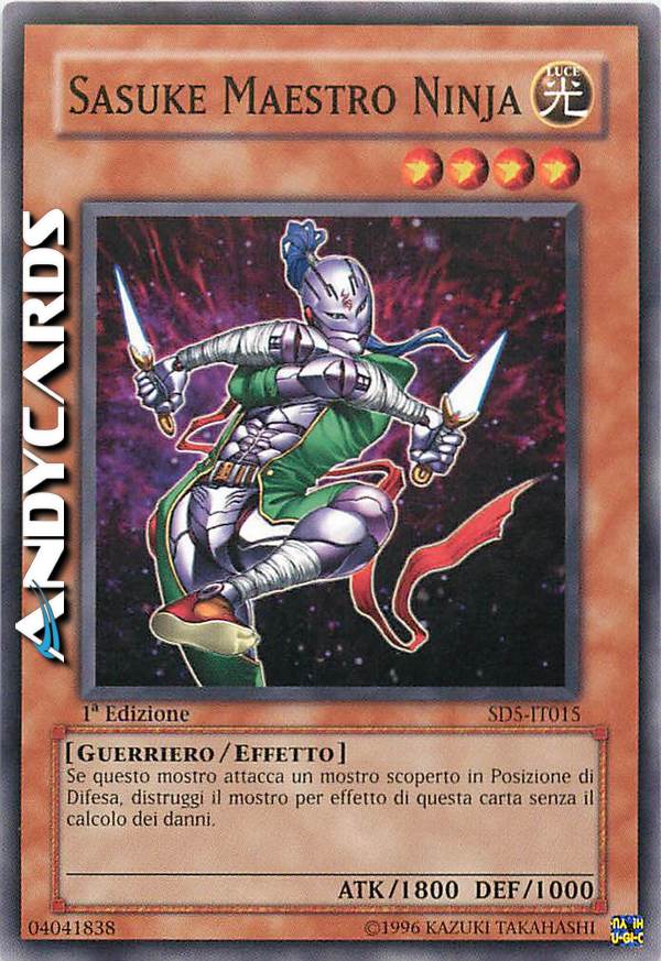 Clicca per ulteriori dettagli di - SASUKE MAESTRO NINJA - SASUKE MAESTRO NINJA