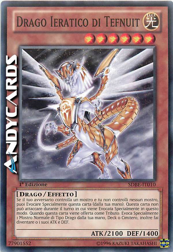 Clicca per ulteriori dettagli di - DRAGO IERATICO TEFNUIT - DRAGO IERATICO TEFNUIT