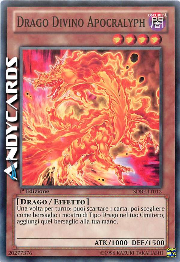 Clicca per ulteriori dettagli di - DRAGO DIVINO APOCRALYPH - DRAGO DIVINO APOCRALYPH