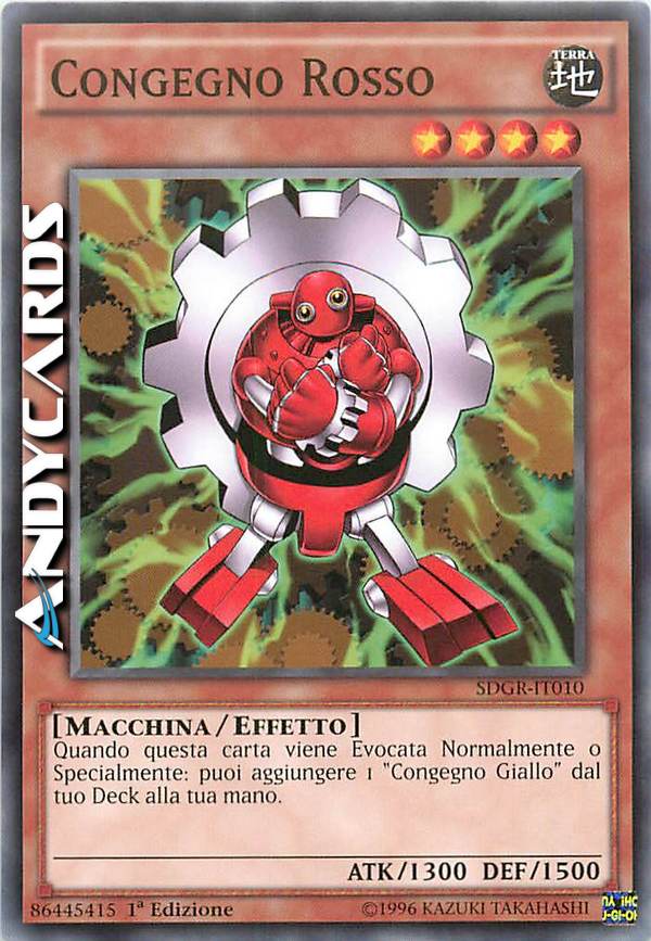 Clicca per ulteriori dettagli di - CONGEGNO ROSSO - CONGEGNO ROSSO