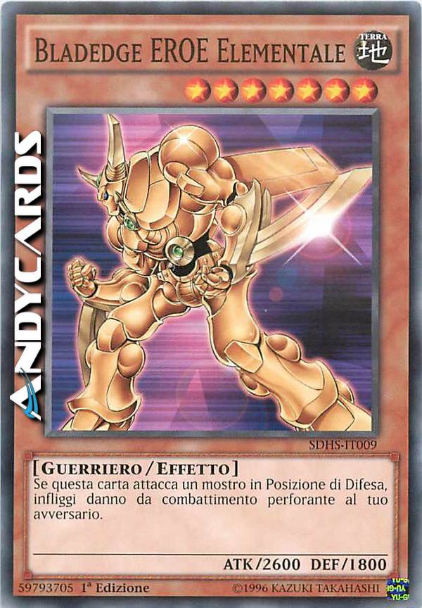 Clicca per ulteriori dettagli di - BLADEDGE EROE ELEMENTALE - BLADEDGE EROE ELEMENTALE
