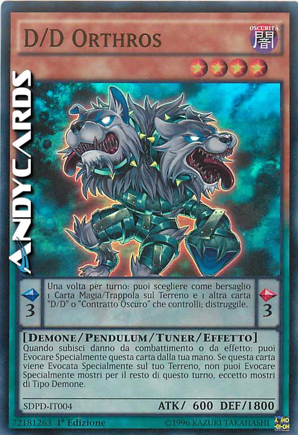Clicca per ulteriori dettagli di - D/D ORTHROS - D/D ORTHROS