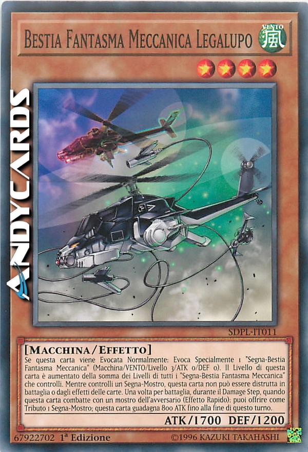 Clicca per ulteriori dettagli di - BESTIA FANTASMA MECCANICA LEGALUPO - BESTIA FANTASMA MECCANICA LEGALUPO