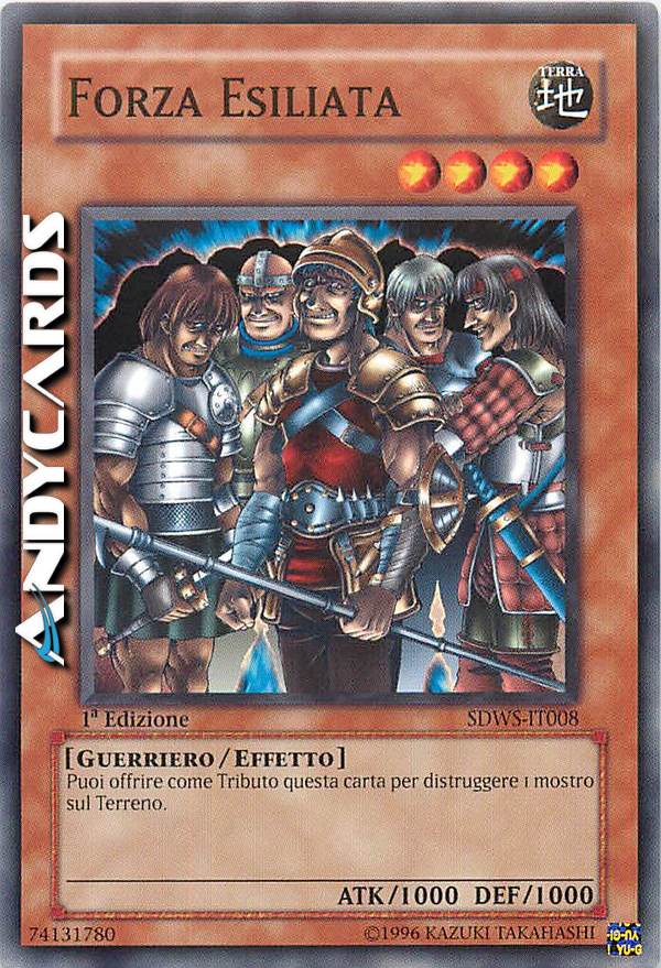 Clicca per ulteriori dettagli di - FORZA ESILIATA - FORZA ESILIATA