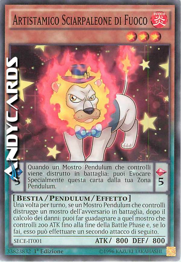 Clicca per ulteriori dettagli di - ARTISTAMICO SCIARPALEONE DI FUOCO - ARTISTAMICO SCIARPALEONE DI FUOCO