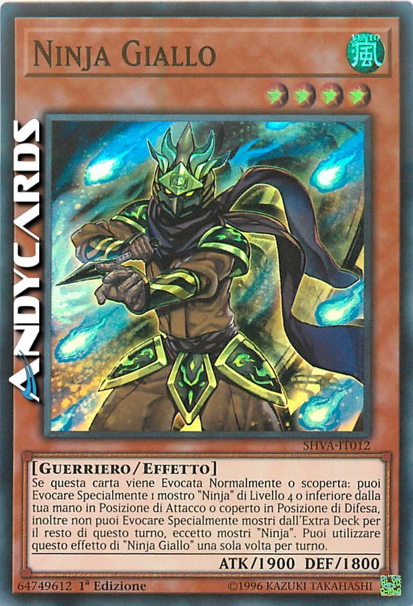 Clicca per ulteriori dettagli di - NINJA GIALLO - NINJA GIALLO