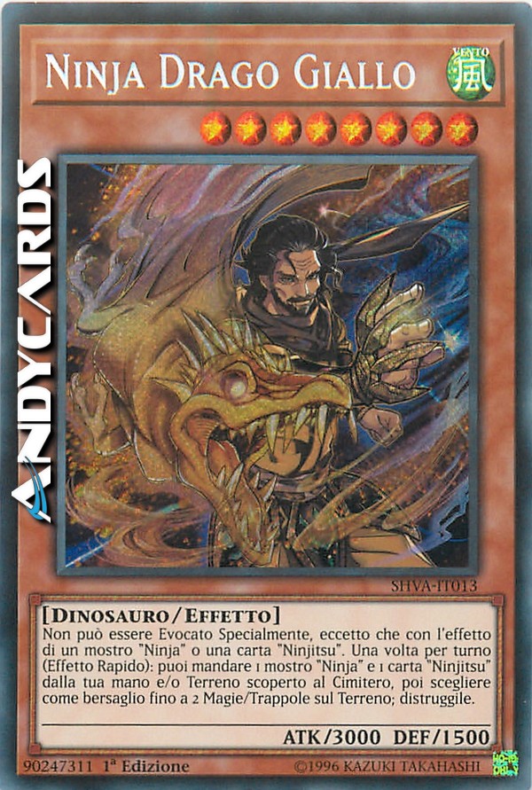 Clicca per ulteriori dettagli di - NINJA DRAGO GIALLO - NINJA DRAGO GIALLO