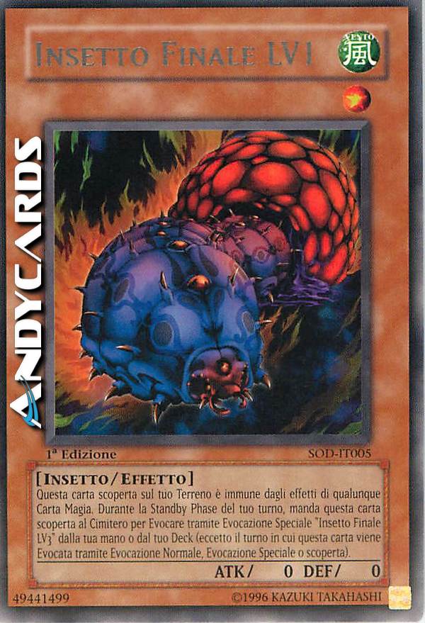 Clicca per ulteriori dettagli di - INSETTO FINALE LV1 - INSETTO FINALE LV1