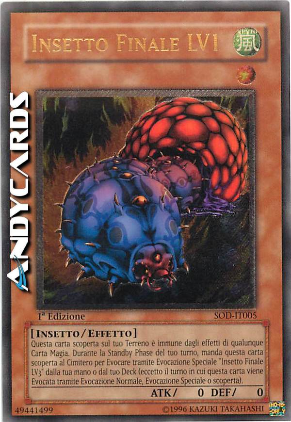 Clicca per ulteriori dettagli di - INSETTO FINALE LV1 - INSETTO FINALE LV1