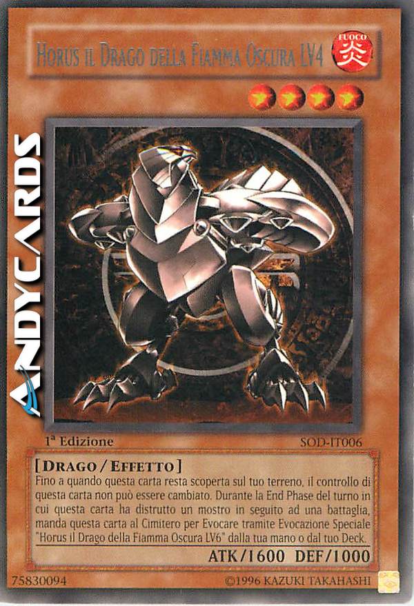 Clicca per ulteriori dettagli di - HORUS IL DRAGO DELLA FIAMMA OSCURA LV4 - HORUS IL DRAGO DELLA FIAMMA OSCURA LV4
