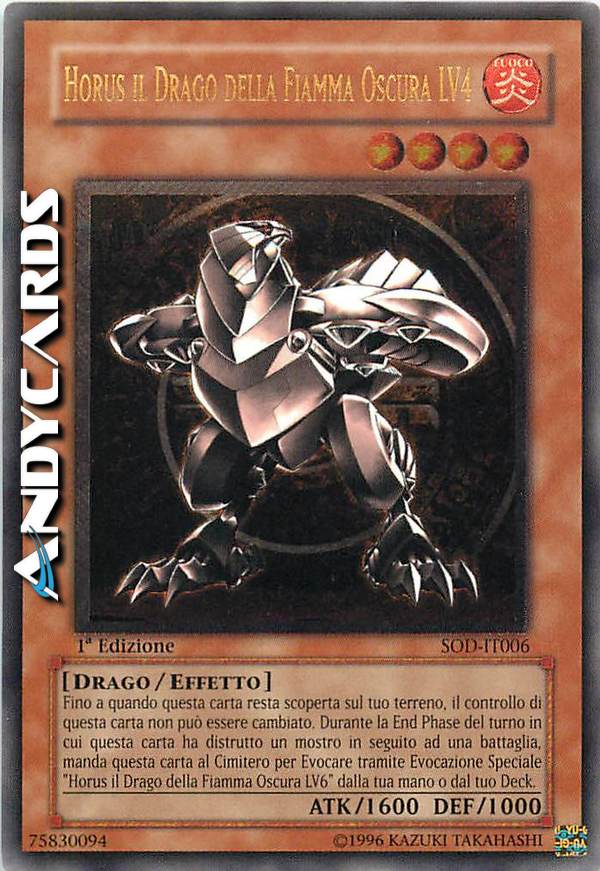Clicca per ulteriori dettagli di - HORUS IL DRAGO DELLA FIAMMA OSCURA LV4 - HORUS IL DRAGO DELLA FIAMMA OSCURA LV4
