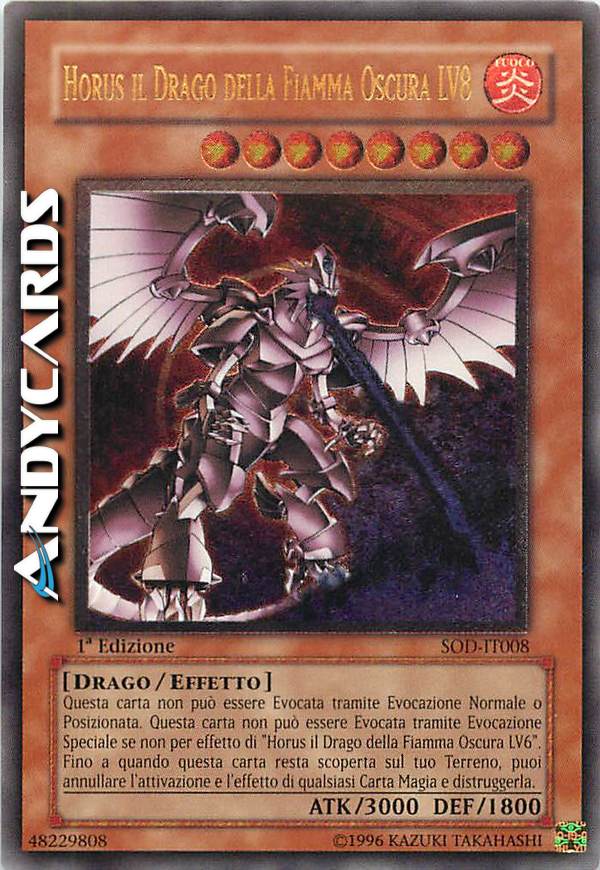 Clicca per ulteriori dettagli di - HORUS IL DRAGO DELLA FIAMMA OSCURA LV8 - HORUS IL DRAGO DELLA FIAMMA OSCURA LV8