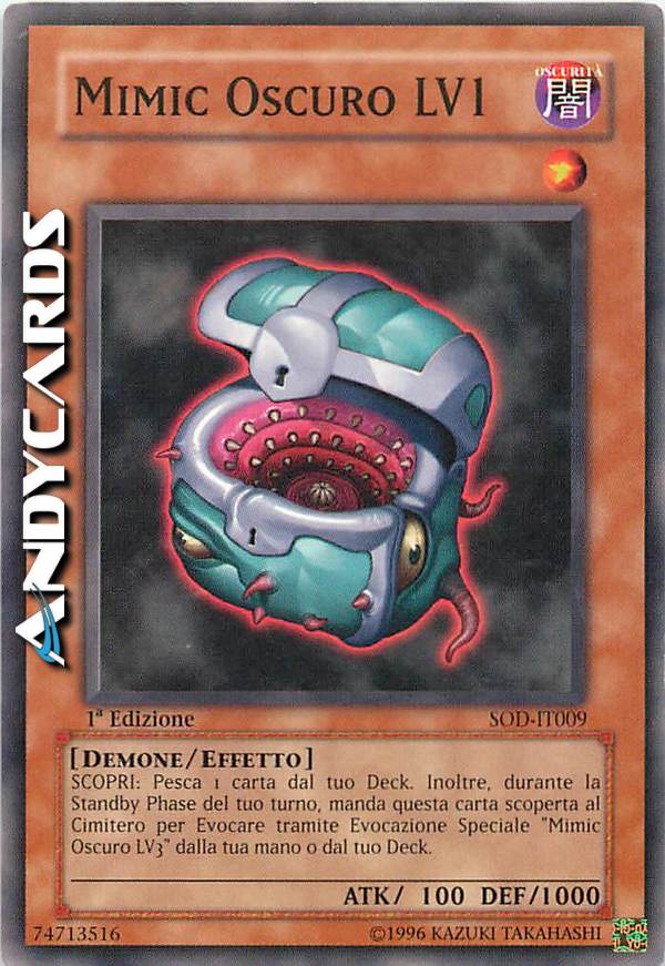 Clicca per ulteriori dettagli di - MIMIC OSCURO LV1 - MIMIC OSCURO LV1
