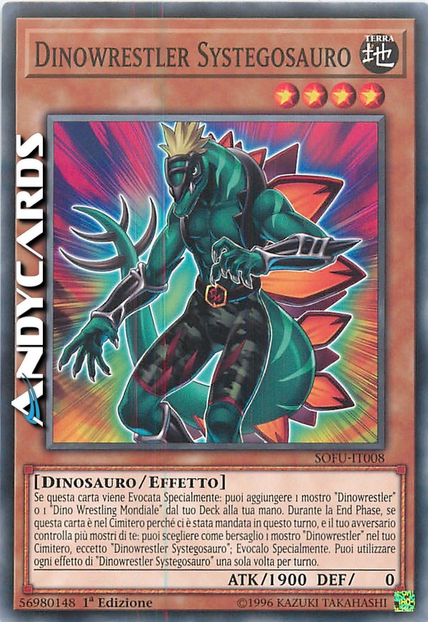 Clicca per ulteriori dettagli di - DINOWRESTLER SYSTEGOSAURO - DINOWRESTLER SYSTEGOSAURO