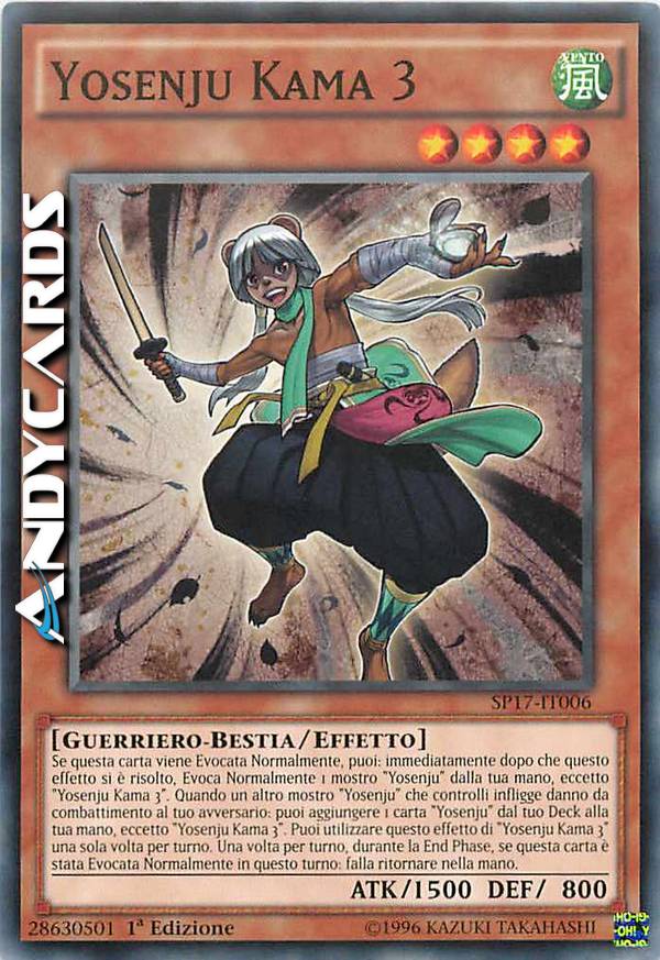 Clicca per ulteriori dettagli di - YOSENJU KAMA 3 - YOSENJU KAMA 3