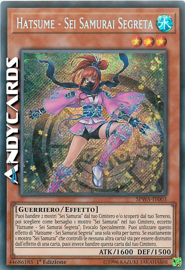 Clicca per ulteriori dettagli di - HATSUME - SEI SAMURAI SEGRETA - HATSUME - SEI SAMURAI SEGRETA