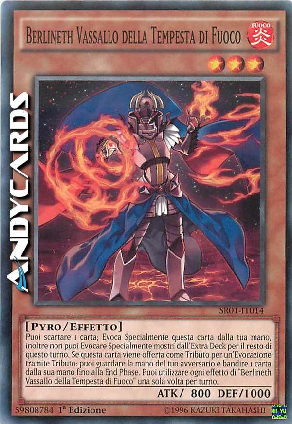 Clicca per ulteriori dettagli di - BERLINETH VASSALLO DELLA TEMPESTA DI FUOCO - BERLINETH VASSALLO DELLA TEMPESTA DI FUOCO