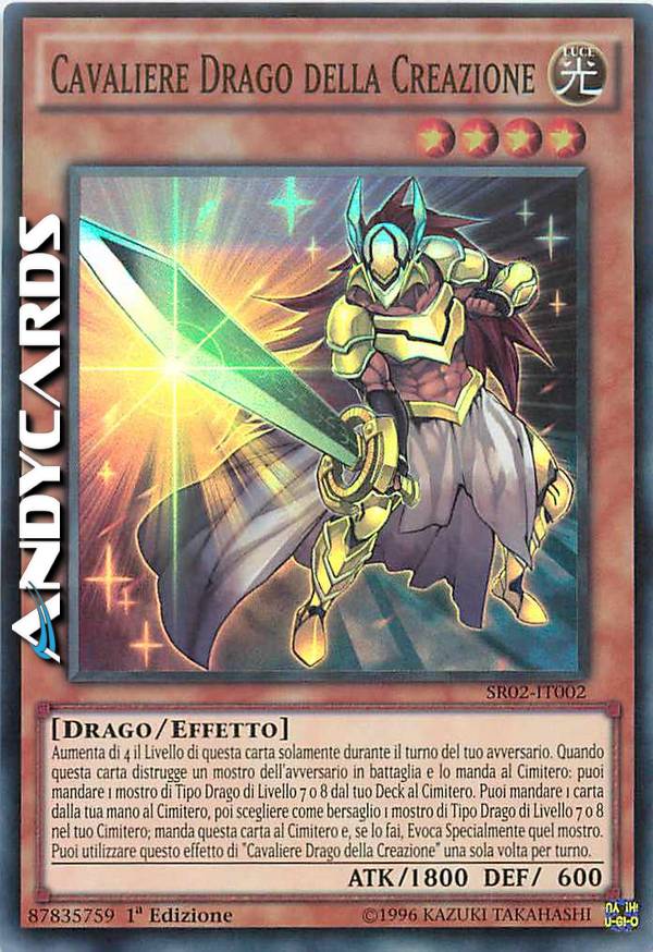 Clicca per ulteriori dettagli di - CAVALIERE DRAGO DELLA CREAZIONE - CAVALIERE DRAGO DELLA CREAZIONE