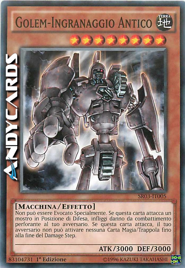 Clicca per ulteriori dettagli di - GOLEM-INGRANAGGIO ANTICO - GOLEM-INGRANAGGIO ANTICO