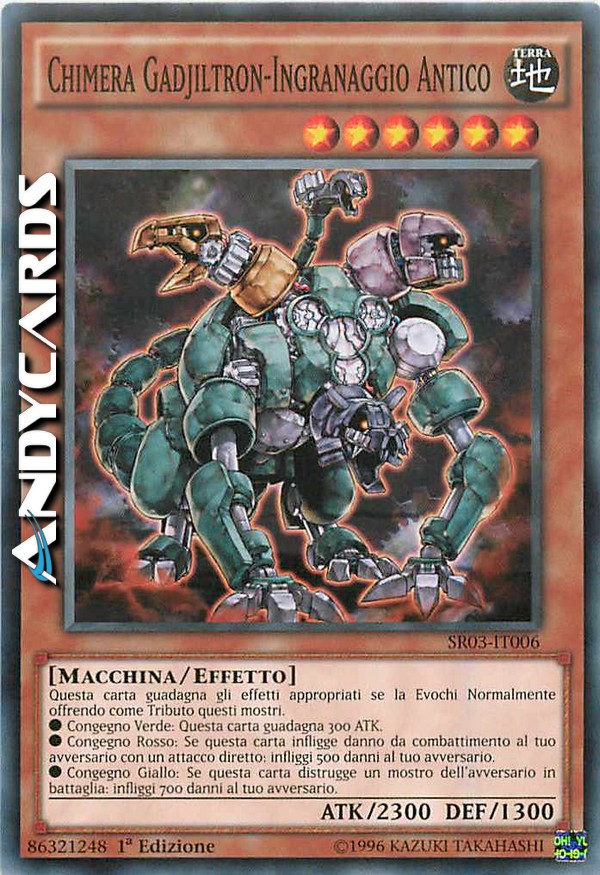 Clicca per ulteriori dettagli di - CHIMERA GADJILTRON-INGRANAGGIO ANTICO - CHIMERA GADJILTRON-INGRANAGGIO ANTICO