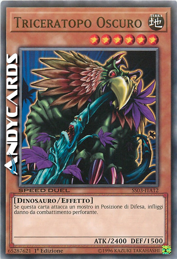 Clicca per ulteriori dettagli di - TRICERATOPO OSCURO - TRICERATOPO OSCURO