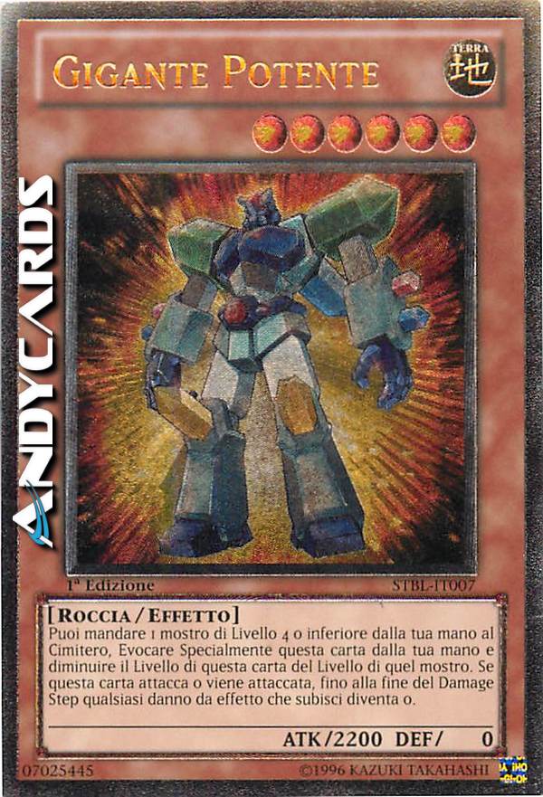 Clicca per ulteriori dettagli di - GIGANTE POTENTE - GIGANTE POTENTE