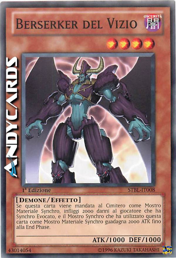 Clicca per ulteriori dettagli di - BERSERKER DEL VIZIO - BERSERKER DEL VIZIO