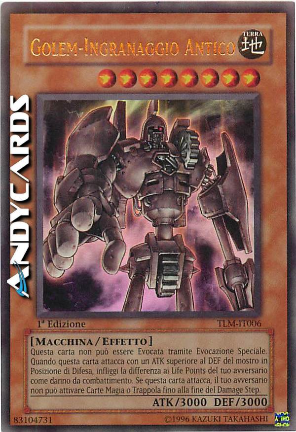 Clicca per ulteriori dettagli di - GOLEM-INGRANAGGIO ANTICO - GOLEM-INGRANAGGIO ANTICO