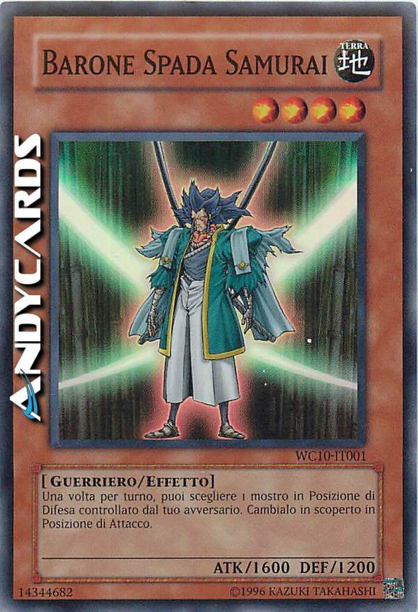 Clicca per ulteriori dettagli di - BARONE SPADA SAMURAI - BARONE SPADA SAMURAI