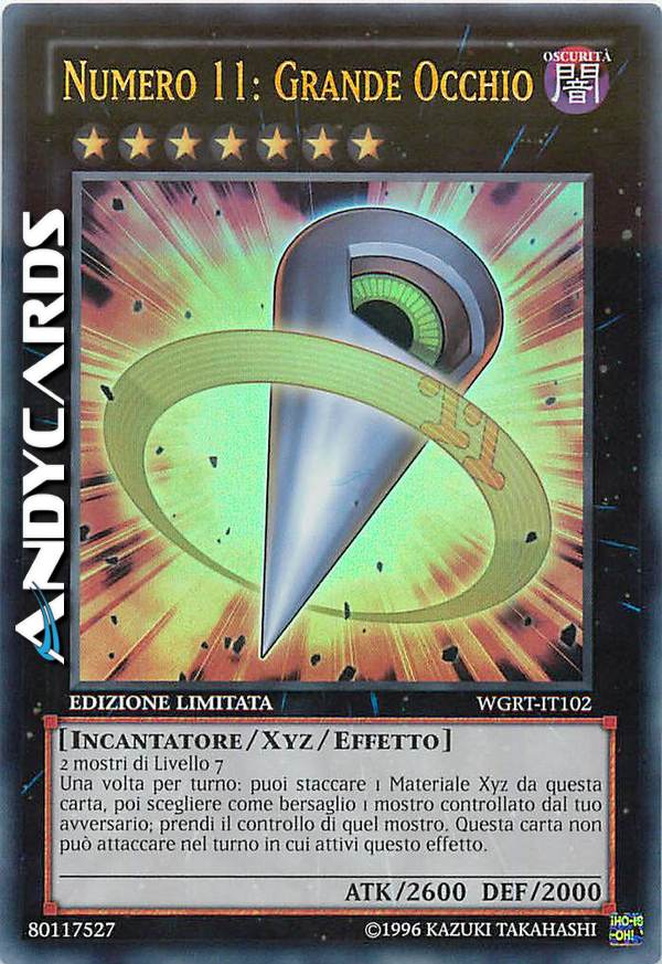 Clicca per ulteriori dettagli di - NUMERO 11: GRANDE OCCHIO - NUMERO 11: GRANDE OCCHIO