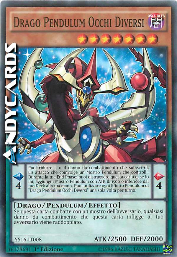 Clicca per ulteriori dettagli di - DRAGO PENDULUM OCCHI DIVERSI - DRAGO PENDULUM OCCHI DIVERSI