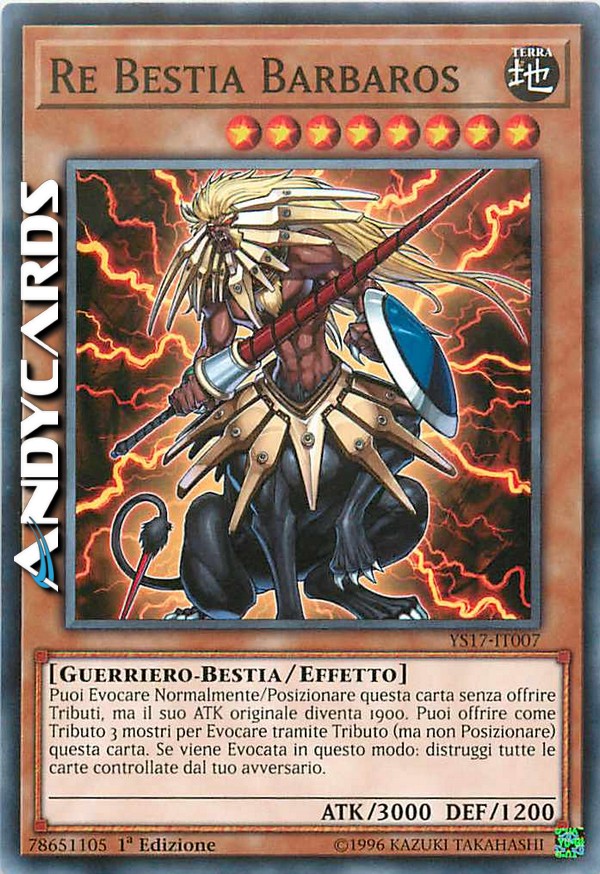 Clicca per ulteriori dettagli di - RE BESTIA BARBAROS - RE BESTIA BARBAROS