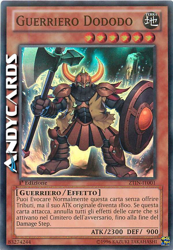 Clicca per ulteriori dettagli di - GUERRIERO DODODO - GUERRIERO DODODO