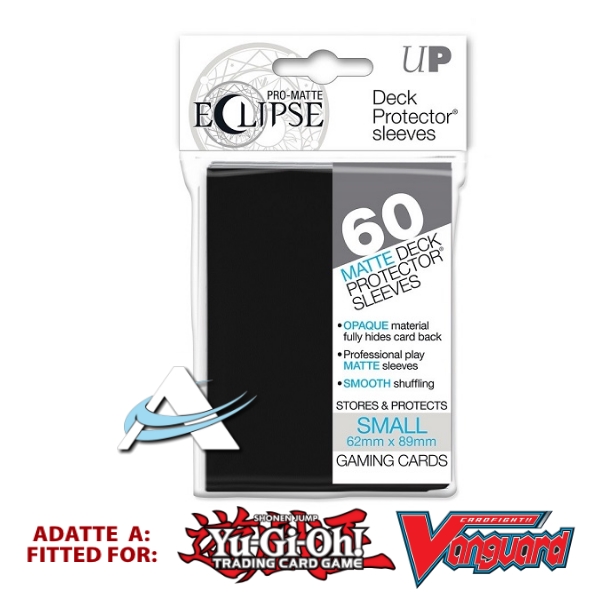 PRO-Matte Eclipse Black Small 60 bustine protettive